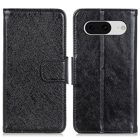 Custodia Portafoglio In Pelle Cover con Supporto N05P per Google Pixel 8 5G Nero