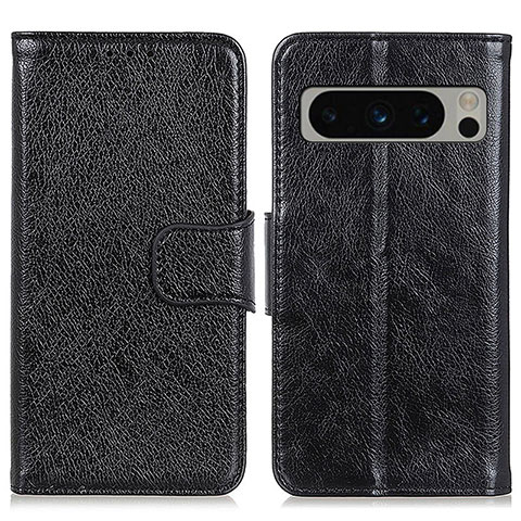 Custodia Portafoglio In Pelle Cover con Supporto N05P per Google Pixel 8 Pro 5G Nero