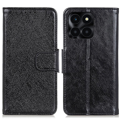 Custodia Portafoglio In Pelle Cover con Supporto N05P per Huawei Honor X6a Nero