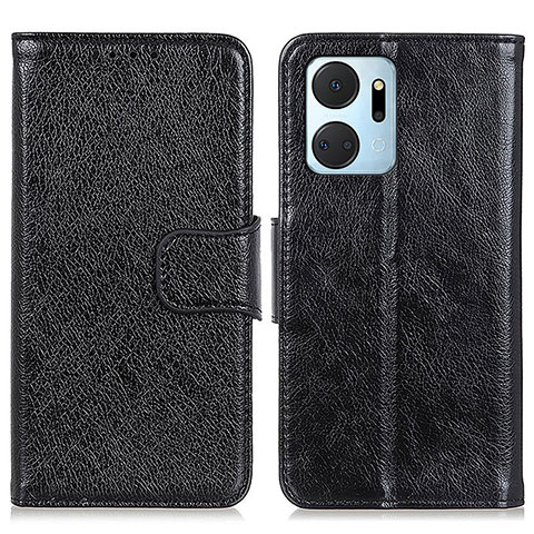 Custodia Portafoglio In Pelle Cover con Supporto N05P per Huawei Honor X7a Nero