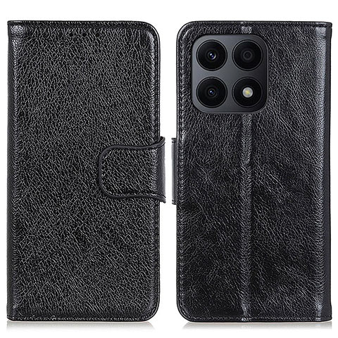 Custodia Portafoglio In Pelle Cover con Supporto N05P per Huawei Honor X8a 4G Nero