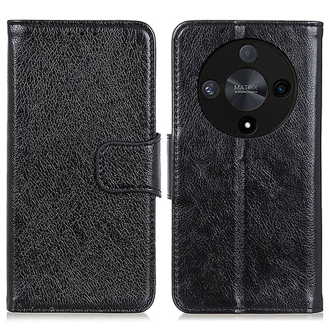 Custodia Portafoglio In Pelle Cover con Supporto N05P per Huawei Honor X9b 5G Nero