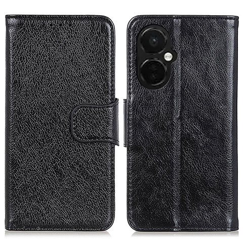 Custodia Portafoglio In Pelle Cover con Supporto N05P per OnePlus Nord CE 3 5G Nero