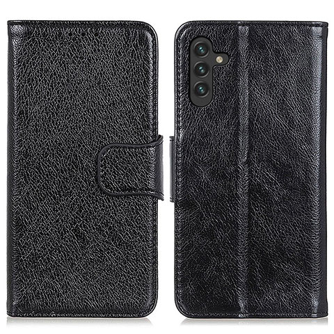 Custodia Portafoglio In Pelle Cover con Supporto N05P per Samsung Galaxy A13 5G Nero