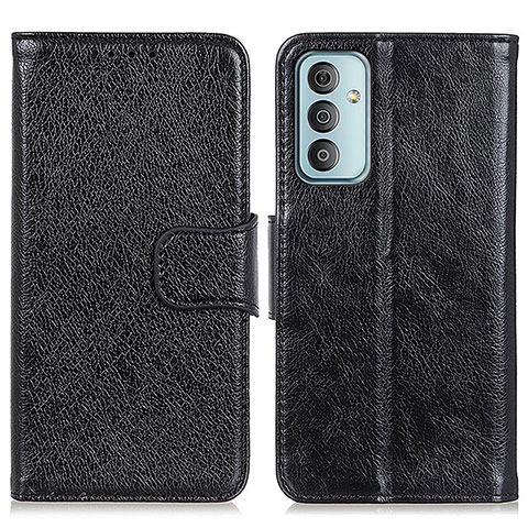 Custodia Portafoglio In Pelle Cover con Supporto N05P per Samsung Galaxy M23 5G Nero