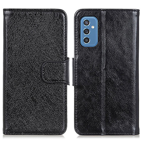 Custodia Portafoglio In Pelle Cover con Supporto N05P per Samsung Galaxy M52 5G Nero