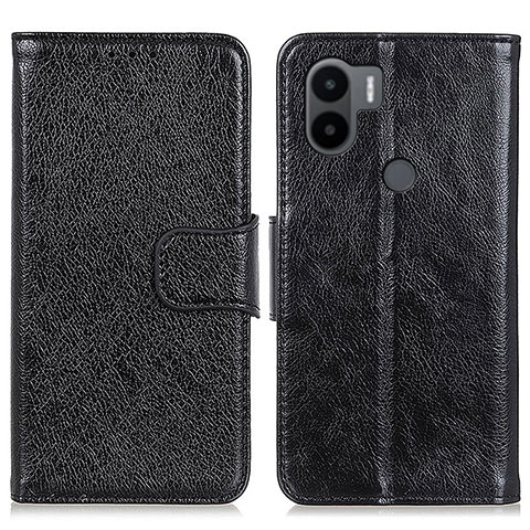 Custodia Portafoglio In Pelle Cover con Supporto N05P per Xiaomi Redmi A1 Plus Nero