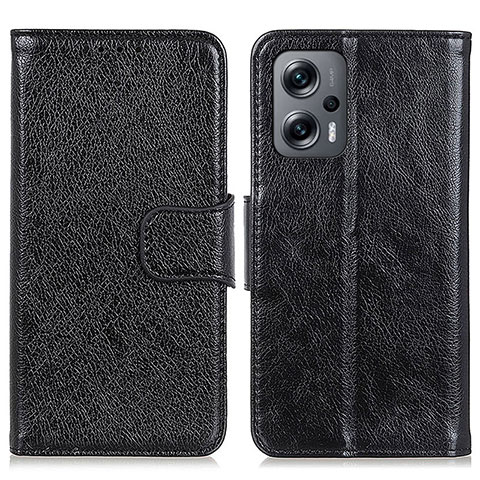 Custodia Portafoglio In Pelle Cover con Supporto N05P per Xiaomi Redmi K50i 5G Nero