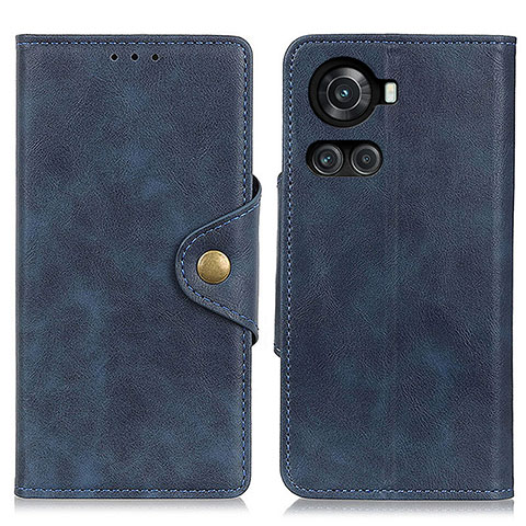 Custodia Portafoglio In Pelle Cover con Supporto N06P per OnePlus 10R 5G Blu