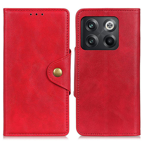 Custodia Portafoglio In Pelle Cover con Supporto N06P per OnePlus 10T 5G Rosso