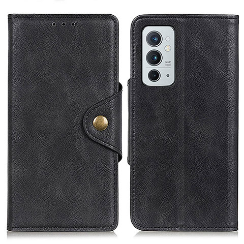 Custodia Portafoglio In Pelle Cover con Supporto N06P per OnePlus 9RT 5G Nero