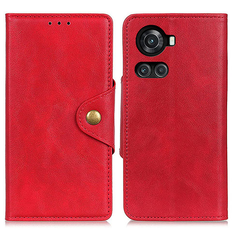 Custodia Portafoglio In Pelle Cover con Supporto N06P per OnePlus Ace 5G Rosso