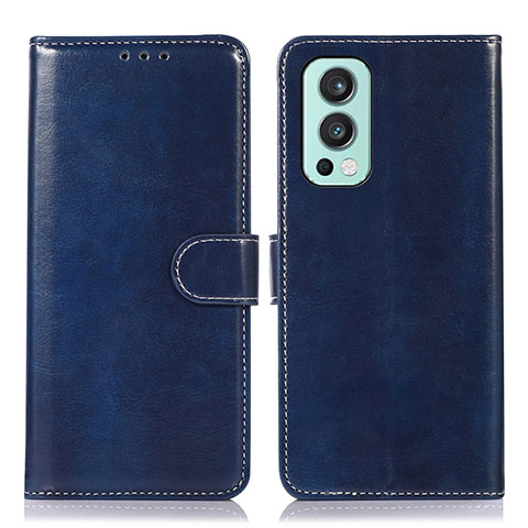 Custodia Portafoglio In Pelle Cover con Supporto N06P per OnePlus Nord 2 5G Blu