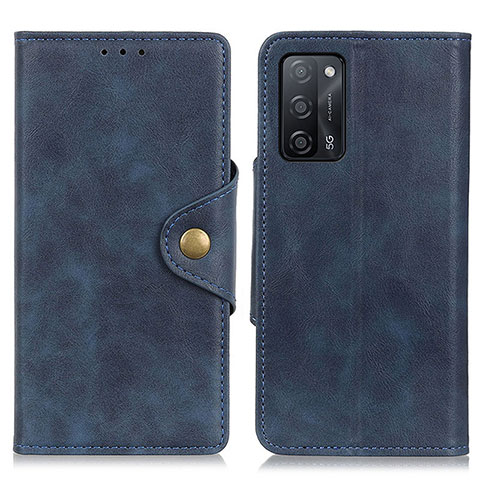 Custodia Portafoglio In Pelle Cover con Supporto N06P per Oppo A55 5G Blu