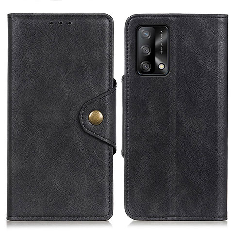 Custodia Portafoglio In Pelle Cover con Supporto N06P per Oppo A74 4G Nero