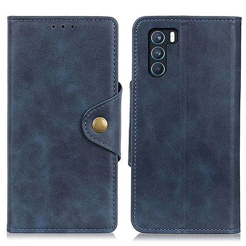 Custodia Portafoglio In Pelle Cover con Supporto N06P per Oppo K9 Pro 5G Blu