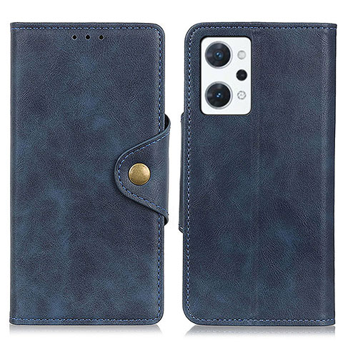 Custodia Portafoglio In Pelle Cover con Supporto N06P per Oppo Reno7 A Blu