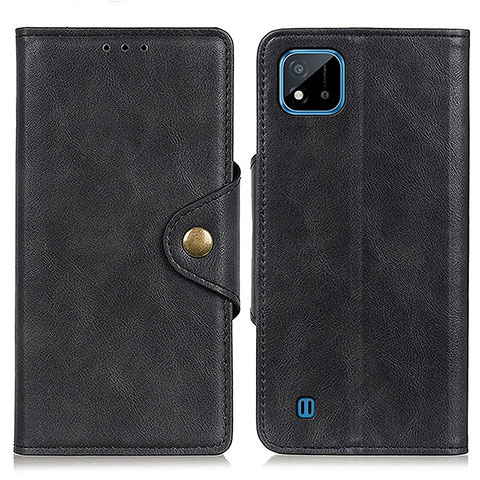 Custodia Portafoglio In Pelle Cover con Supporto N06P per Realme C11 (2021) Nero