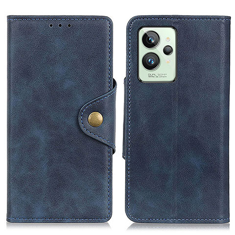 Custodia Portafoglio In Pelle Cover con Supporto N06P per Realme GT2 Pro 5G Blu