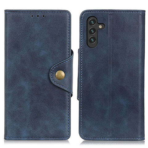 Custodia Portafoglio In Pelle Cover con Supporto N06P per Samsung Galaxy A04s Blu