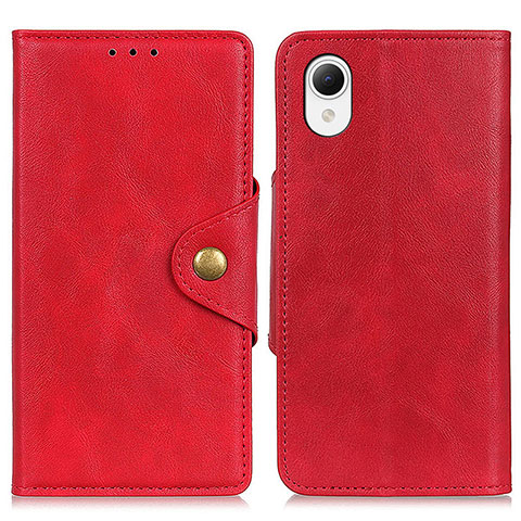 Custodia Portafoglio In Pelle Cover con Supporto N06P per Samsung Galaxy A23s Rosso