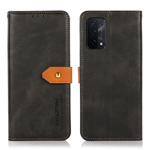 Custodia Portafoglio In Pelle Cover con Supporto N07P per OnePlus Nord N200 5G Nero