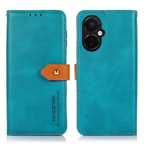 Custodia Portafoglio In Pelle Cover con Supporto N07P per OnePlus Nord N30 5G Ciano