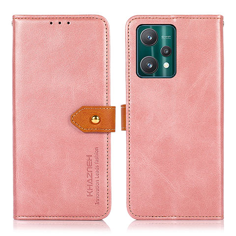 Custodia Portafoglio In Pelle Cover con Supporto N07P per Realme 9 Pro 5G Rosa