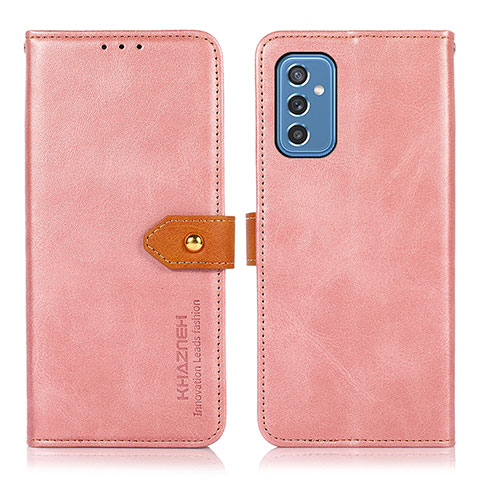 Custodia Portafoglio In Pelle Cover con Supporto N07P per Samsung Galaxy M52 5G Rosa