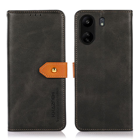 Custodia Portafoglio In Pelle Cover con Supporto N07P per Xiaomi Poco C65 Nero