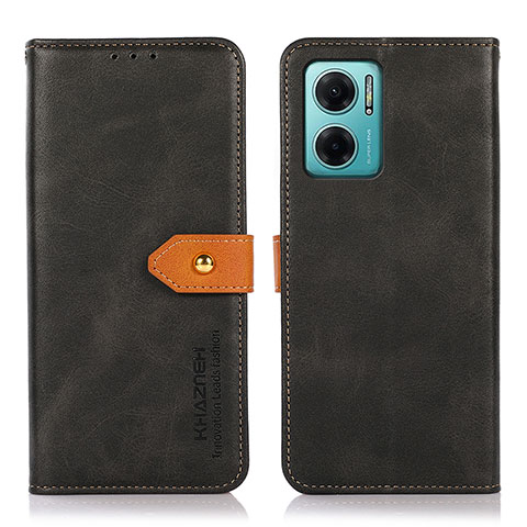 Custodia Portafoglio In Pelle Cover con Supporto N07P per Xiaomi Redmi 10 Prime Plus 5G Nero