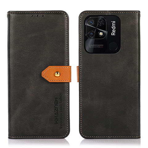 Custodia Portafoglio In Pelle Cover con Supporto N07P per Xiaomi Redmi 10C 4G Nero