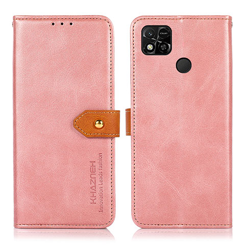 Custodia Portafoglio In Pelle Cover con Supporto N07P per Xiaomi Redmi 9 Activ Rosa