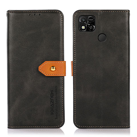 Custodia Portafoglio In Pelle Cover con Supporto N07P per Xiaomi Redmi 9 India Nero