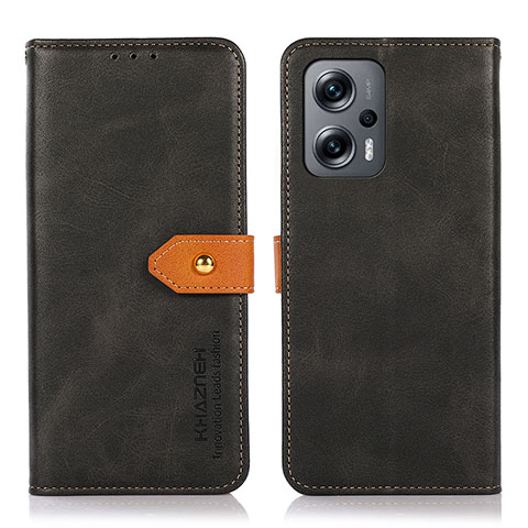 Custodia Portafoglio In Pelle Cover con Supporto N07P per Xiaomi Redmi K50i 5G Nero