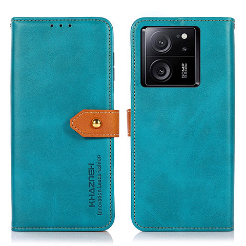 Custodia Portafoglio In Pelle Cover con Supporto N07P per Xiaomi Redmi K60 Ultra 5G Ciano