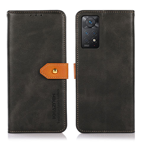 Custodia Portafoglio In Pelle Cover con Supporto N07P per Xiaomi Redmi Note 11 Pro 4G Nero