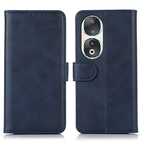 Custodia Portafoglio In Pelle Cover con Supporto N08P per Huawei Honor 90 5G Blu