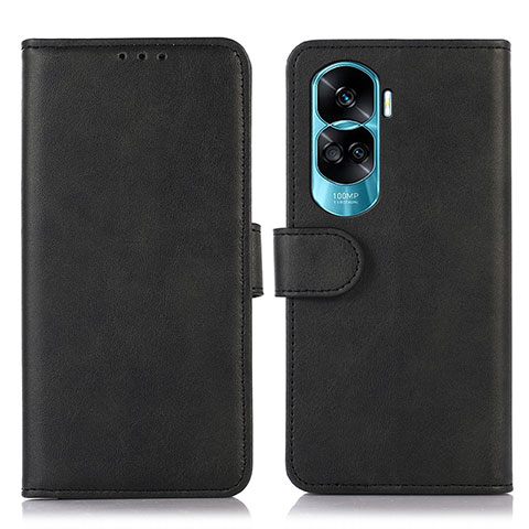 Custodia Portafoglio In Pelle Cover con Supporto N08P per Huawei Honor 90 Lite 5G Nero