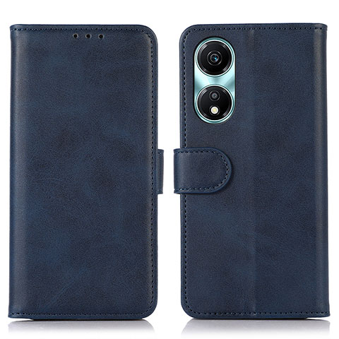 Custodia Portafoglio In Pelle Cover con Supporto N08P per Huawei Honor X5 Plus Blu