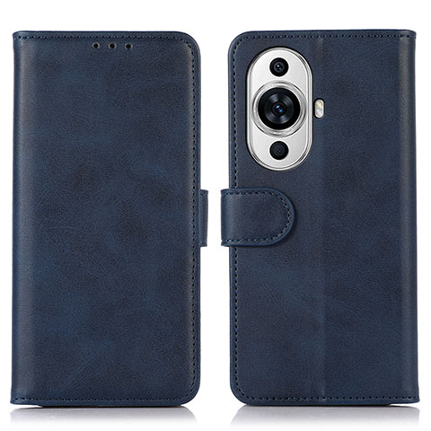 Custodia Portafoglio In Pelle Cover con Supporto N08P per Huawei Nova 11 Pro Blu