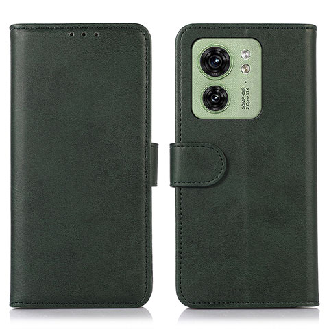 Custodia Portafoglio In Pelle Cover con Supporto N08P per Motorola Moto Edge (2023) 5G Verde