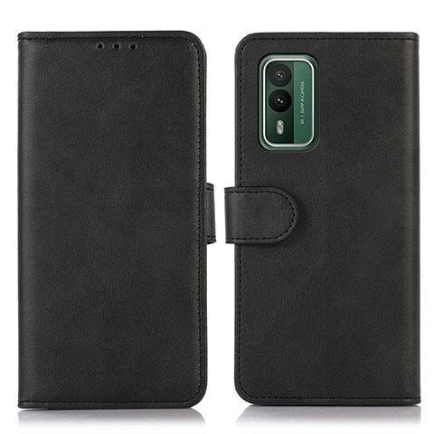 Custodia Portafoglio In Pelle Cover con Supporto N08P per Nokia XR21 Nero