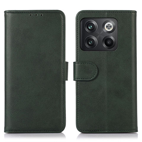 Custodia Portafoglio In Pelle Cover con Supporto N08P per OnePlus 10T 5G Verde