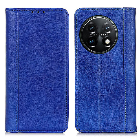 Custodia Portafoglio In Pelle Cover con Supporto N08P per OnePlus 11 5G Blu