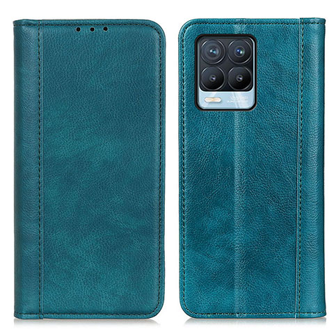 Custodia Portafoglio In Pelle Cover con Supporto N08P per Realme 8 4G Verde