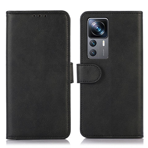 Custodia Portafoglio In Pelle Cover con Supporto N08P per Xiaomi Mi 12T 5G Nero