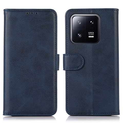 Custodia Portafoglio In Pelle Cover con Supporto N08P per Xiaomi Mi 13 Pro 5G Blu