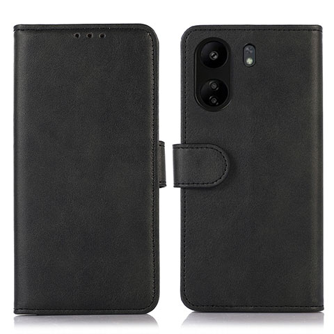 Custodia Portafoglio In Pelle Cover con Supporto N08P per Xiaomi Poco C65 Nero