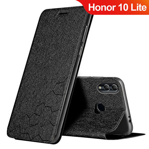 Custodia Portafoglio In Pelle Cover con Supporto per Huawei Honor 10 Lite Nero